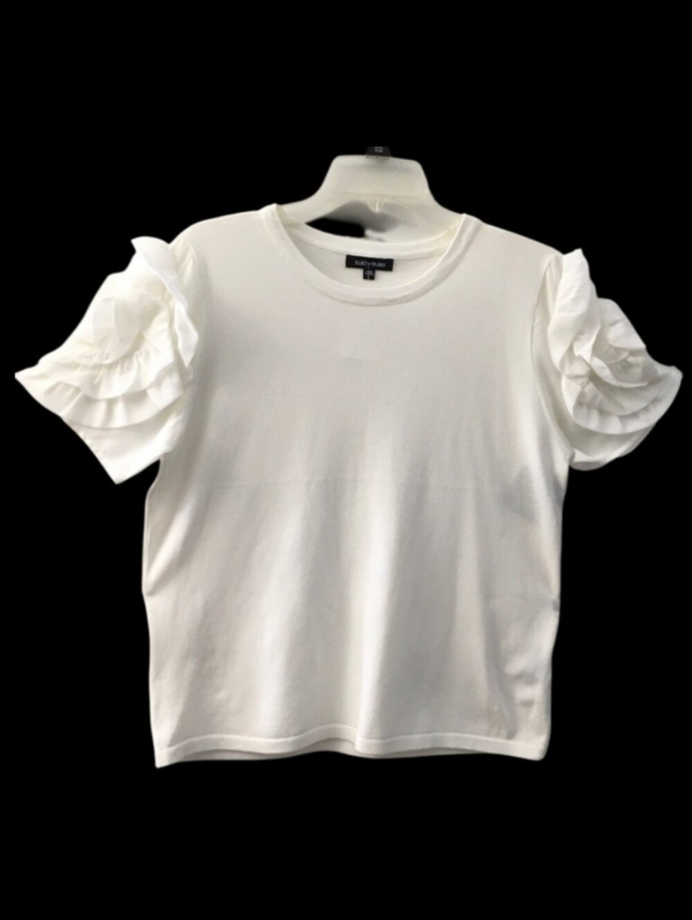 NEW White Ruffle Sleeve Top ✨